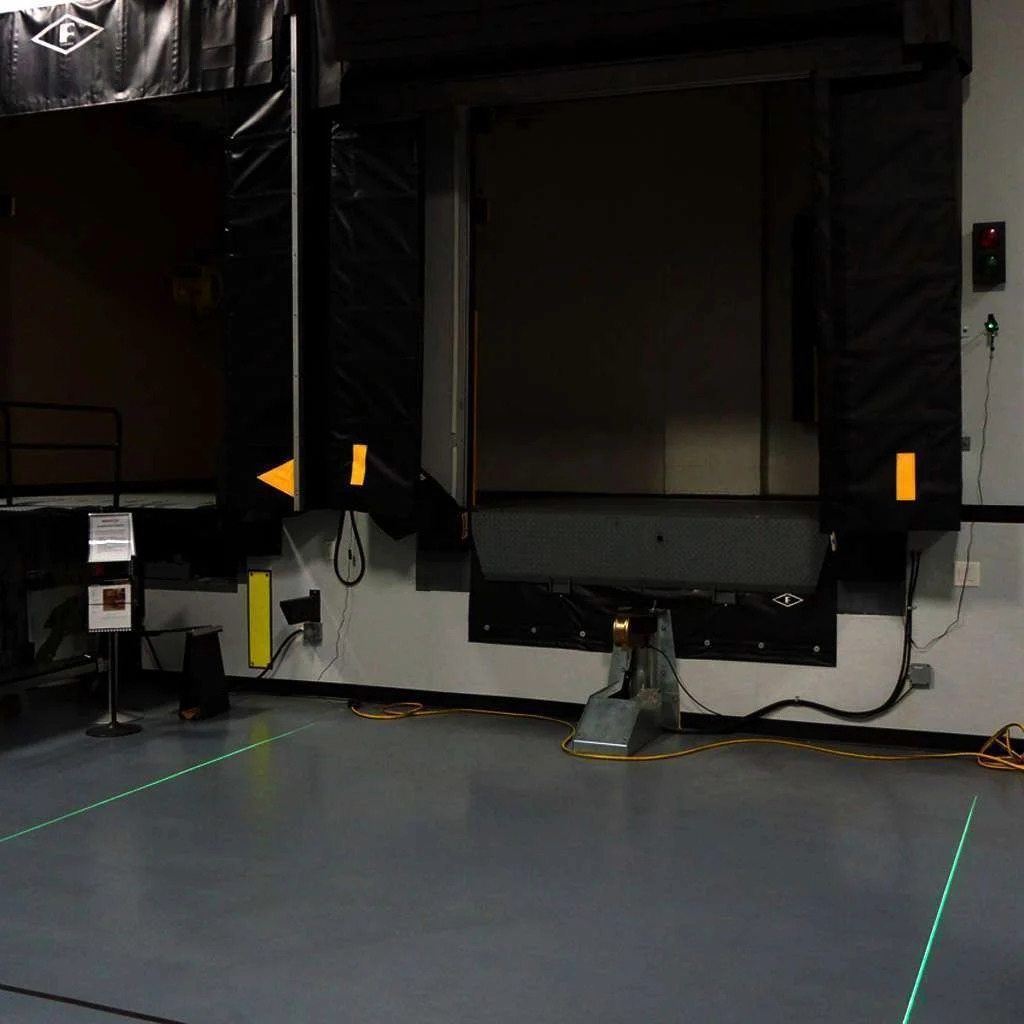 Laser Guides outside of Dock Doors