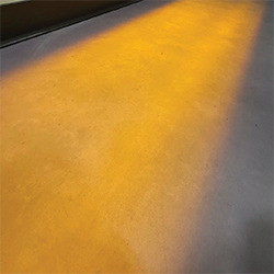 VirtuaLine amber projected walkway