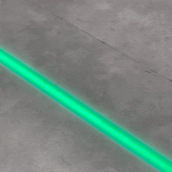 VirtuaLine changes colours based on sensor inputs