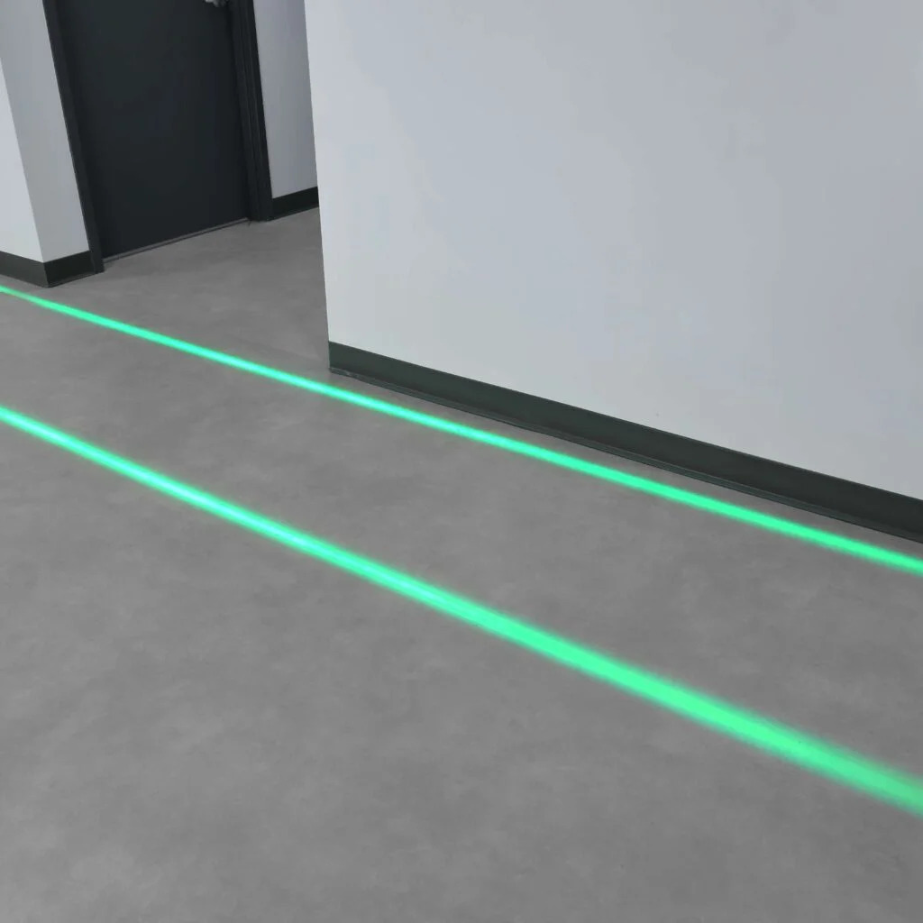 Laserglow green walkway projection