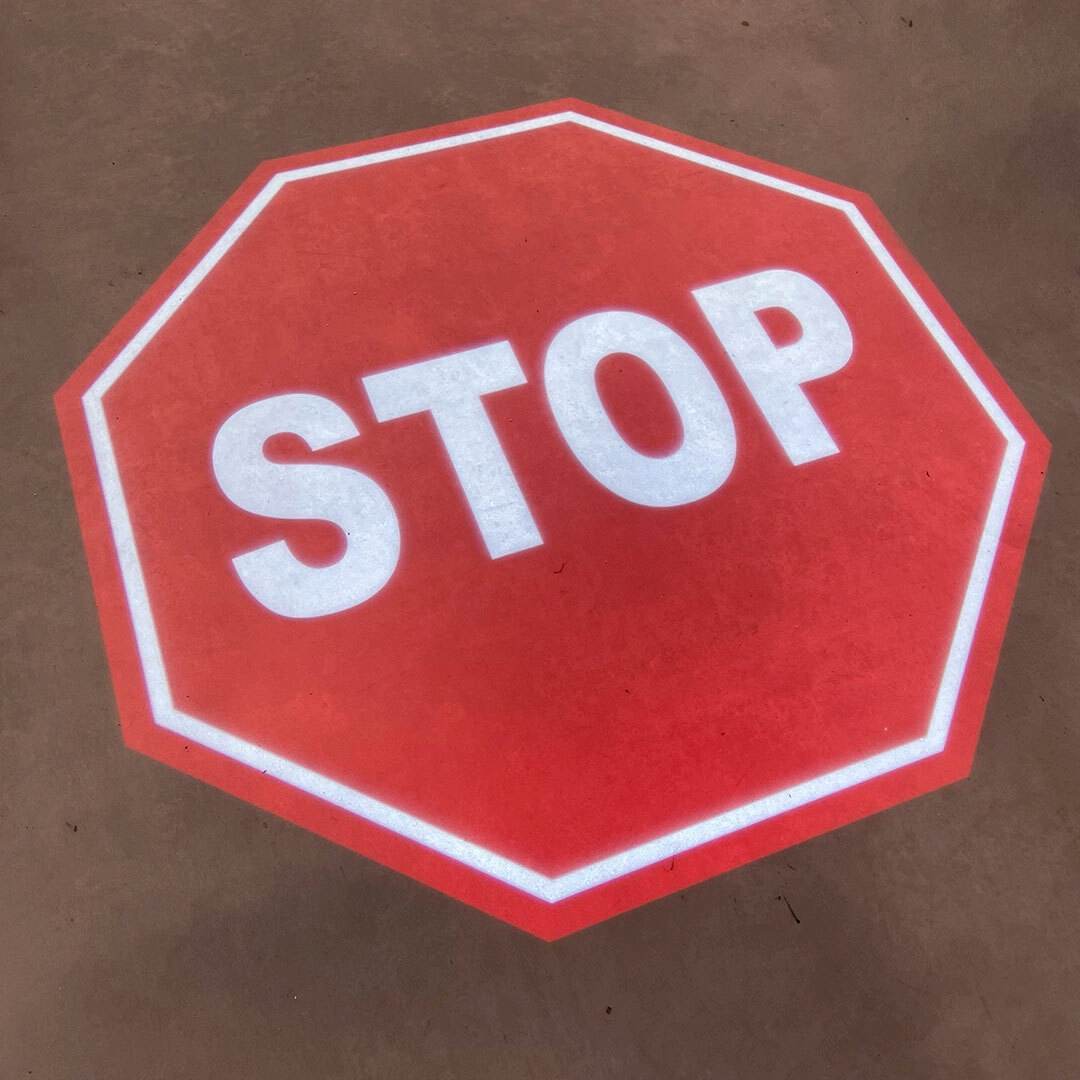 SafetyCast Projected "Stop" Sign