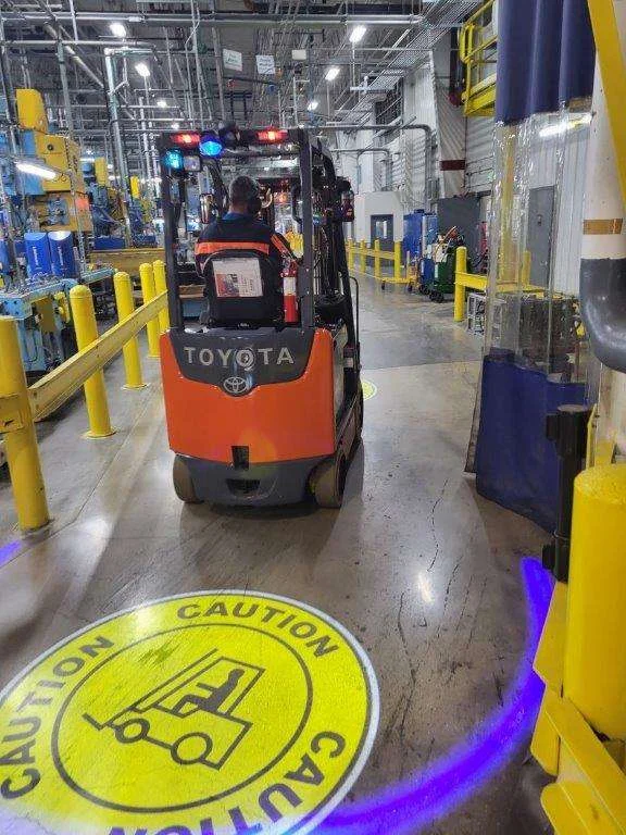 SafetyCast Projected Sign - Caution